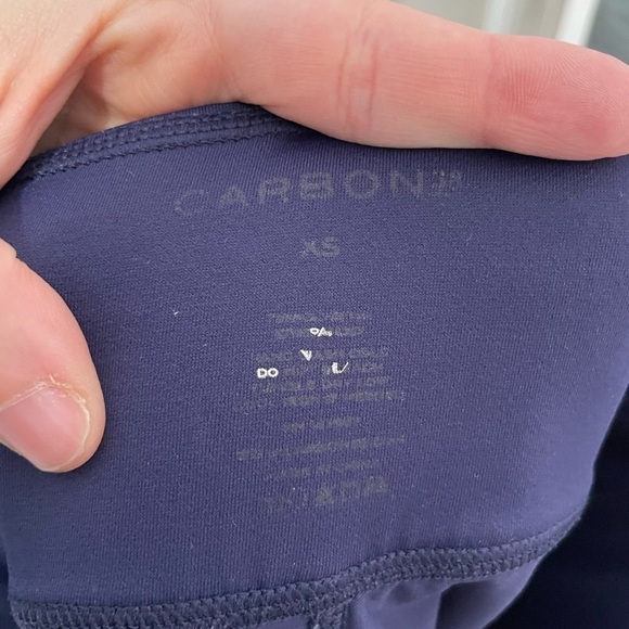 Carbon 38 Side Tie Blue Leggings XS - Picture 3 of 6